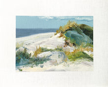 Load image into Gallery viewer, Original 8x10 oil painting featuring late-day sunlight washing over beach dunes and grasses.
